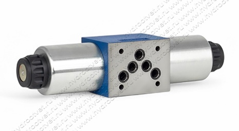 4WE10D31/OFCG24N9K4 - Гидрораспределитель золотниковый Ду 10 с электроуправлением G24, схема D (574А/ОФ), возврат - OF = без пружины, с фиксатором