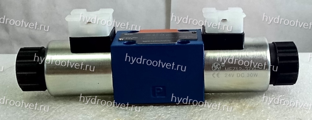 4WE6H61/CG24N9K4 - Гидрораспределитель золотниковый Ду 6 с электроуправлением, схема H (14), электроуправление G24, возврат - пружинный