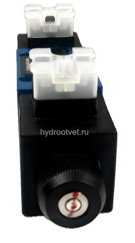 4WE6J61/CW220-50N9K4 - Гидрораспределитель золотниковый Ду 6 с электроуправлением, схема J (34), электроуправление W230, возврат - пружинный