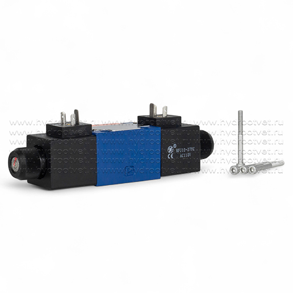 4WE6H61/CW110-50N9K4 - Гидрораспределитель золотниковый Ду 6 с электроуправлением, схема H (14), электроуправление W110, возврат - пружинный