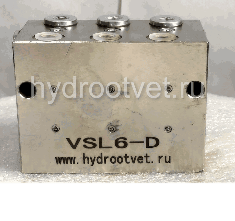 VSL2-D - Питатель для двухлинейных систем смазки с рабочим давлением 400 бар, количество выходов 2, максимальная доза 5 мл/цикл, с фиксированным винтом