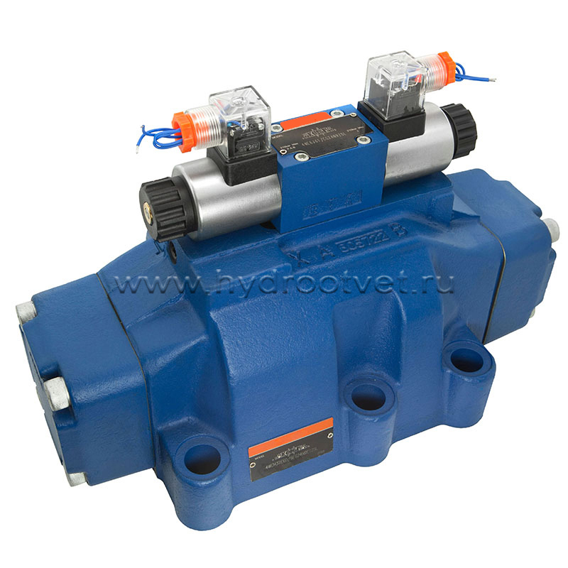 4WEH32G6X/6EG24N9ETK4/B10 - Гидрораспределитель с электроуправлением Ду32 схема G (64), напряжение G24, каналы управления ET - X и Y - внутренние