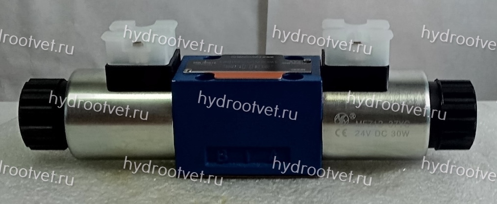 4WE6H61/CG24N9K4 - Гидрораспределитель золотниковый Ду 6 с электроуправлением, схема H (14), электроуправление G24, возврат - пружинный