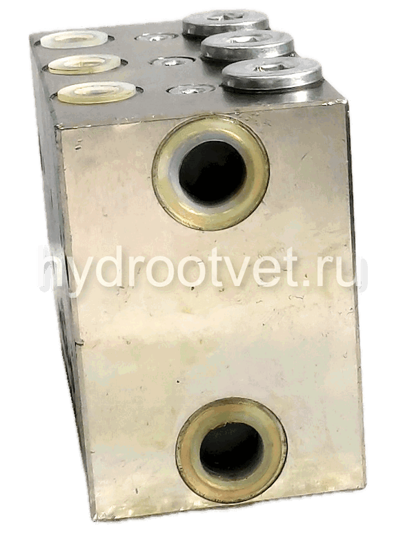 VSL2-D - Питатель для двухлинейных систем смазки с рабочим давлением 400 бар, количество выходов 2, максимальная доза 5 мл/цикл, с фиксированным винтом
