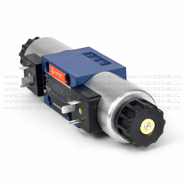 4WE6J61/CG24N9K4 - Гидрораспределитель золотниковый Ду 6 с электроуправлением, схема J (34), электроуправление G24, возврат - пружинный