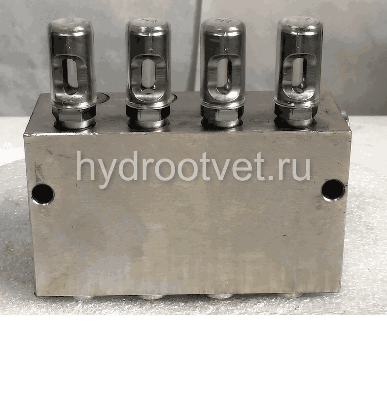 VS-62-1 - Питатель для двухлинейных систем смазки с рабочим давлением 200 бар, количество выходов 1, максимальная доза 28 мл/цикл, с регулятором и индикатором