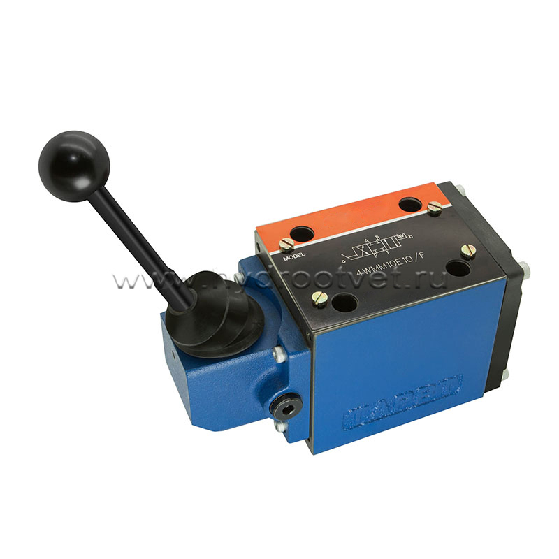 3WMM10A10/F - Гидрораспределитель Ду 10 с ручным управлением, схема A (573), возврат - F = фиксатор