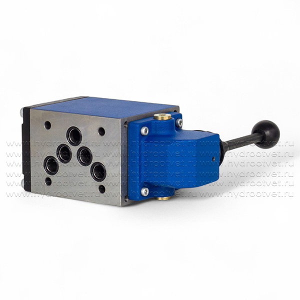 4WMM10E10/F - Гидрораспределитель Ду 10 с ручным управлением, схема E (44), возврат - F = фиксатор