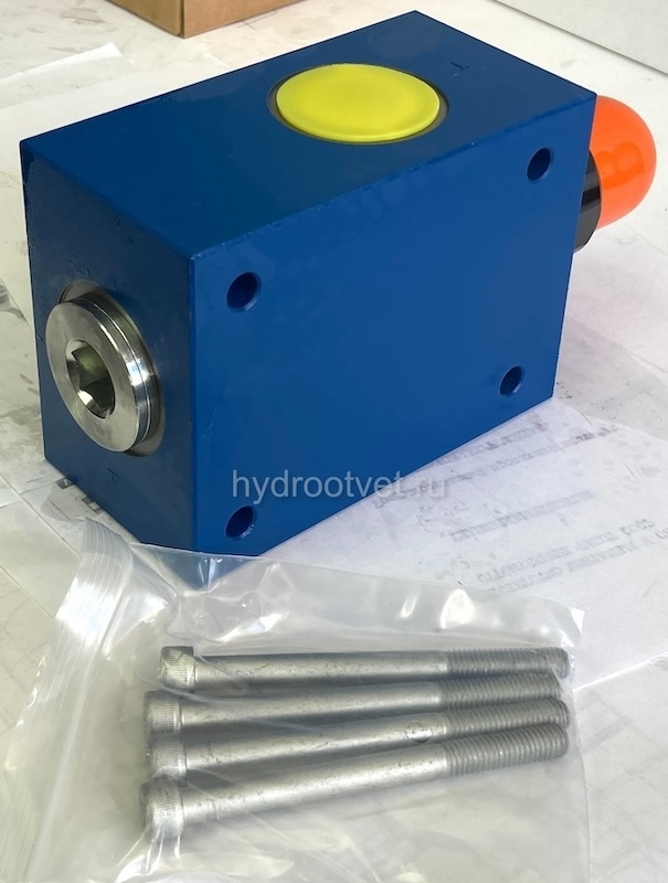 DBDS30G1X/100 - Предохранительный клапан прямого управления Ду30, давление регулировки до 100 бар, тип монтажа - резьбовой, элемент регулировки S = винт