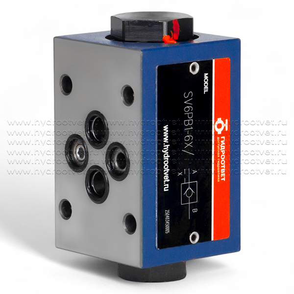 SV6PB1-6X/ - Гидрозамок для установки на плиту Ду6, внутренний дренаж