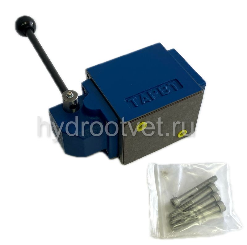 3WMM10A10/F - Гидрораспределитель Ду 10 с ручным управлением, схема A (573), возврат - F = фиксатор