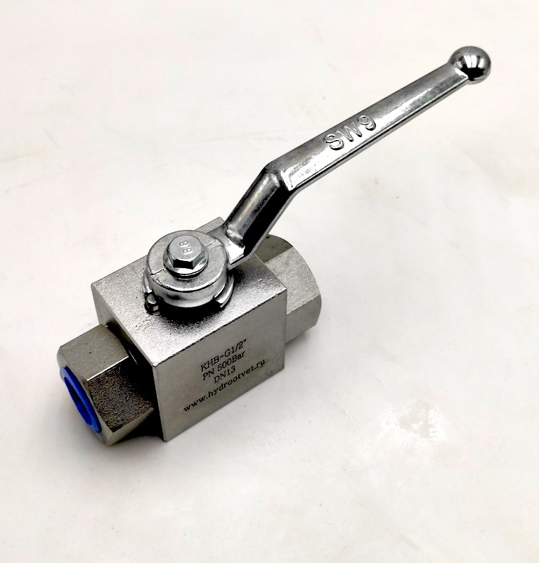 KHB-G1/2-1111-01-1 - Шаровой кран 2/2 на высокое давление, резьба G1/2''