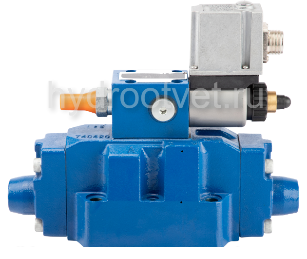 3DREME10P-6X/50YG24K31/A1V - Пропорциональный трехлинейный редукционный клапан со встроенным усилителем (OBE) и предохранительным клапаном, Ду10, давление регулировки до 50 бар, уплотнение V = FKM, сигнал управления A1 = 0–10 В