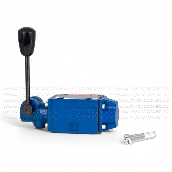 4WMM6J50/F - Гидрораспределитель Ду 6 с ручным управлением, схема J (34), возврат - F = фиксатор