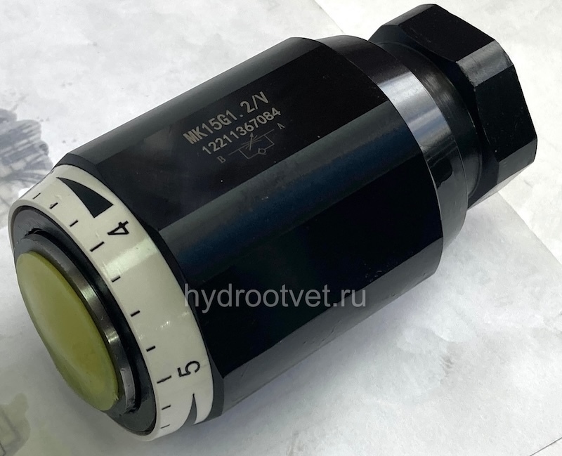 MG15G1.2/V - Дроссель трубного монтажа Ду15 резьба G3/4, обратный клапан - нет