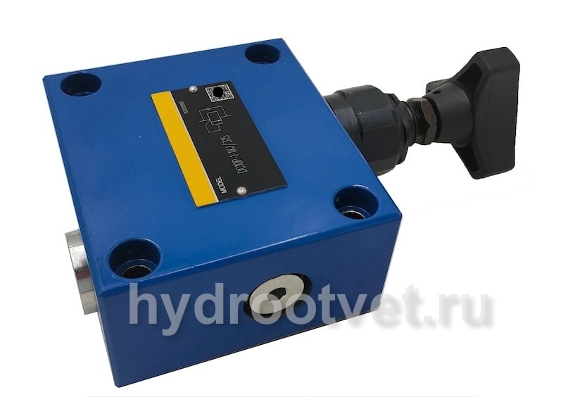 DC10G1-1X/100 - Подпорно-тормозной клапан Ду10, монтаж трубный G1/2", давление регулировки до 100 бар