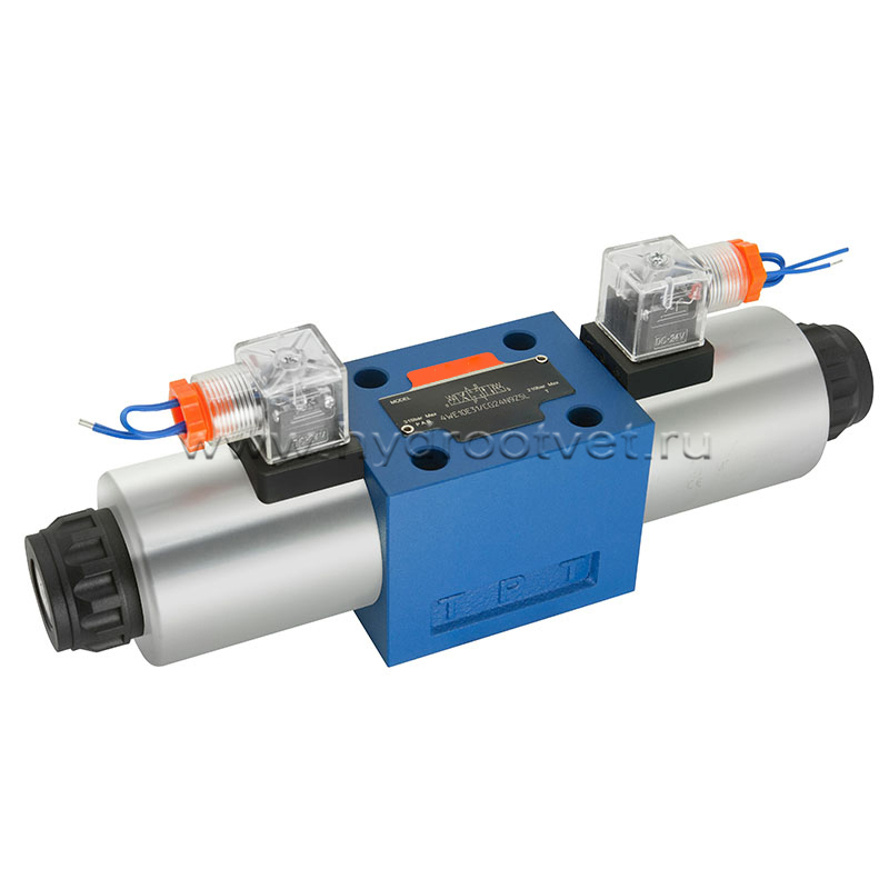 4WE10L31/CG24N9K4 - Гидрораспределитель золотниковый Ду 10 с электроуправлением G24, схема L (74), возврат - пружинный