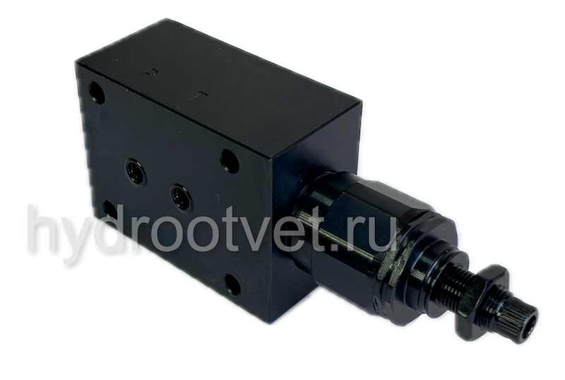 DBDS6P1X/100 - Предохранительный клапан прямого управления Ду6, давление регулировки до 100 бар, тип монтажа - на плиту, элемент регулировки S = винт