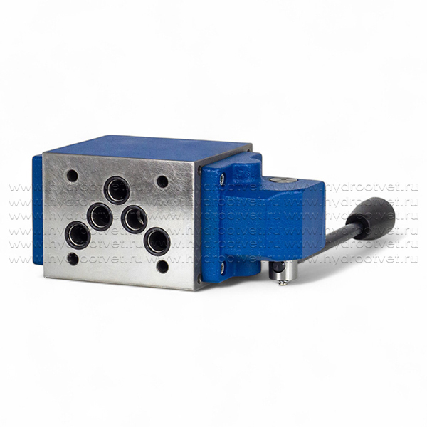 4WMM10G10 - Гидрораспределитель Ду 10 с ручным управлением, схема G (64), возврат - пружинный