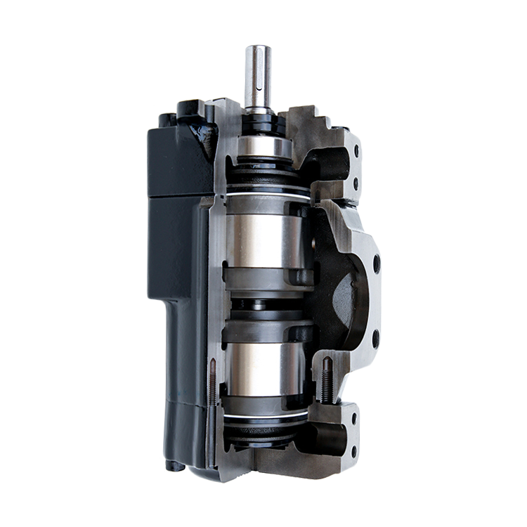 T6CCB22B221R00C100 - Пластинчатый нерегулируемый двухпоточный насос серии T6CC с рабочим объемом 70+70 см3