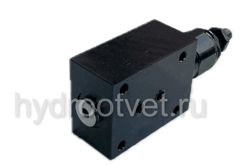 DBDH6P1X/400 - Предохранительный клапан прямого управления Ду6, давление регулировки до 400 бар, тип монтажа - на плиту, элемент регулировки H = рукоятка