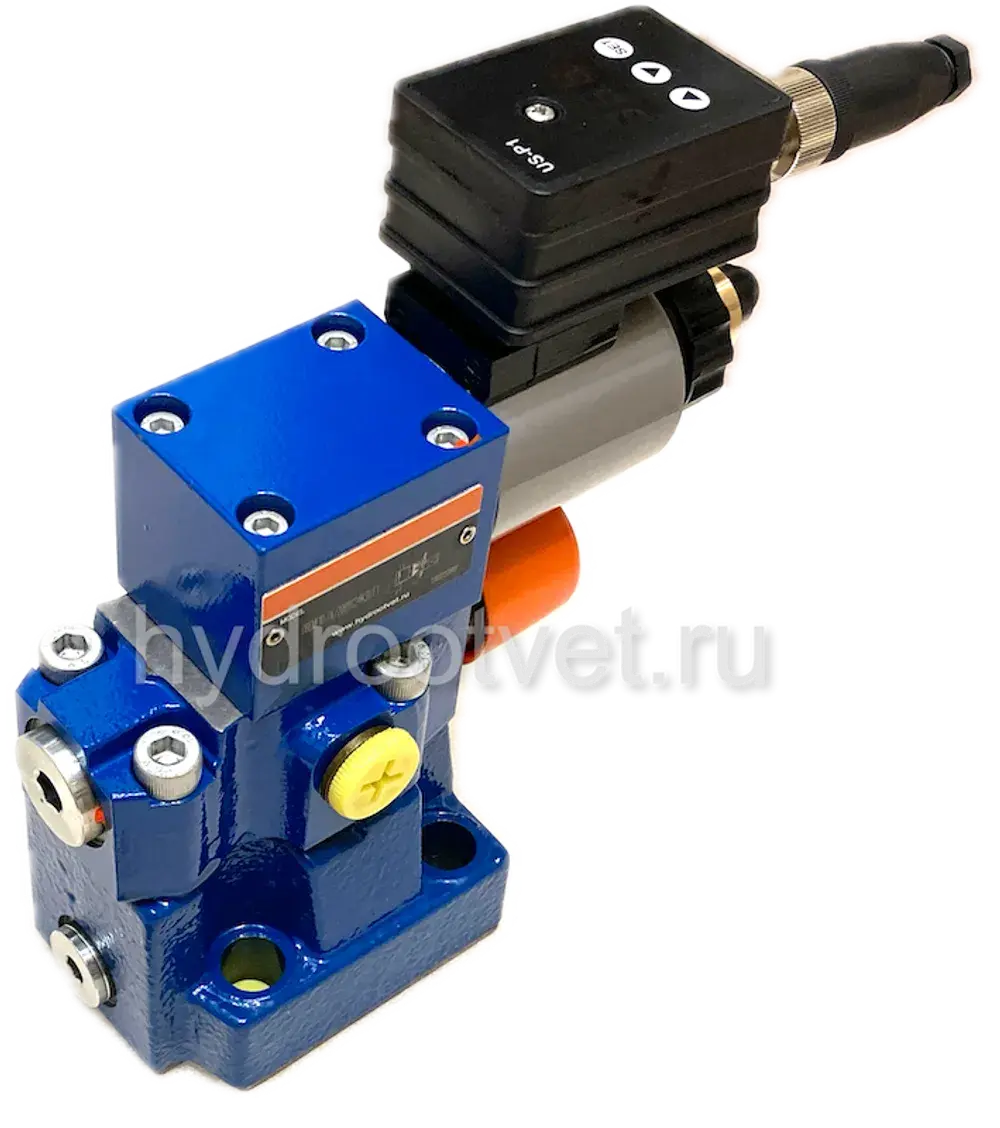 DBEME10-7X/100Y-8G24K31A1M - Пропорциональный предохранительный клапан со встроенным усилителем (OBE), Ду10, , регулировка давления до 100 бар, сигнал управления 0–10 В