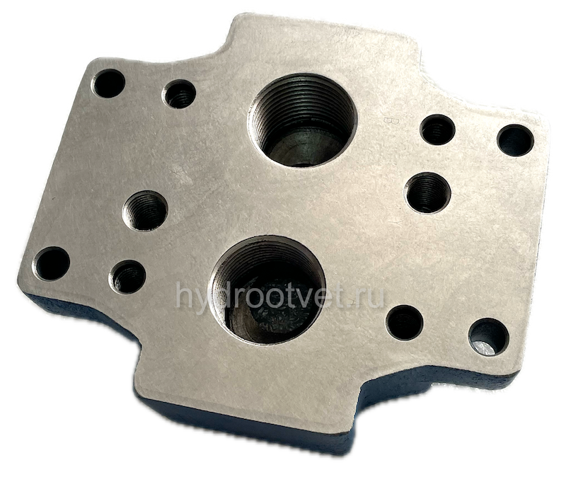 G411/01 - Стальная плита для монтажа клапанов типоразмера Ду32, стандарт ISO 6264