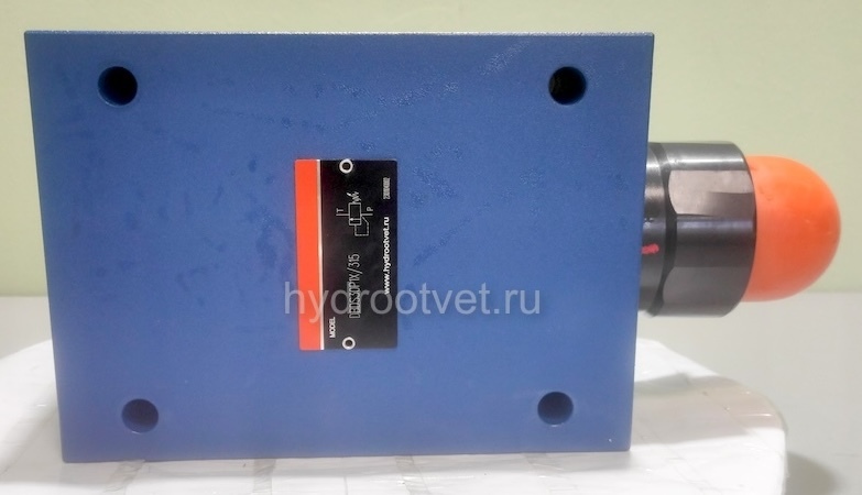 DBDS30P1X/315 - Предохранительный клапан прямого управления Ду30, давление регулировки до 315 бар, тип монтажа - на плиту, элемент регулировки S = винт