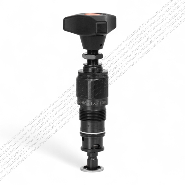 DBDH6K1X/100 - Предохранительный клапан прямого управления Ду6, давление регулировки до 100 бар, тип монтажа - встраиваемый, элемент регулировки H = рукоятка