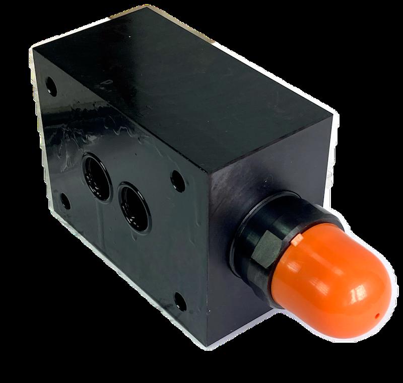 DBDS20P1X/100 - Предохранительный клапан прямого управления Ду20, давление регулировки до 100 бар, тип монтажа - на плиту, элемент регулировки S = винт