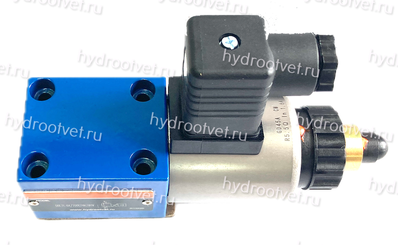 DBET-6X/315G24K4V - Пропорциональный предохранительный клапан Ду6 (пилот), давление регулировки до 315 бар, встроенные усилитель = нет
