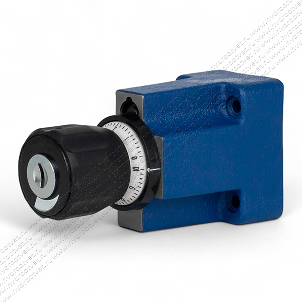 2FRM6B36-3X/6QRV - Регулятор расхода Ду 6 для монтажа на плиту, номинальный расход 6 л/мин, B = без доп. канала (стандарт), обратный клапан - есть