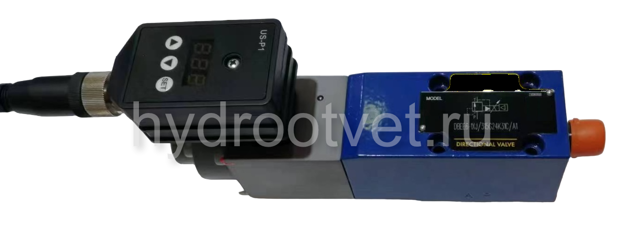 DBEE6-1X/315YG24K31C - Пропорциональный предохранительный клапан Ду6 (расход до 30 л/мин), давление регулировки до 315 бар, встроенные усилитель = есть, монтаж - на плиту