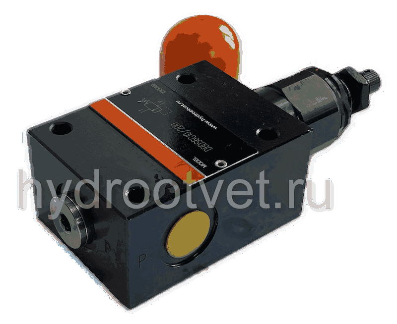 DBDS6G1X/50 - Предохранительный клапан прямого управления Ду6, давление регулировки до 50 бар, тип монтажа - резьбовой, элемент регулировки S = винт