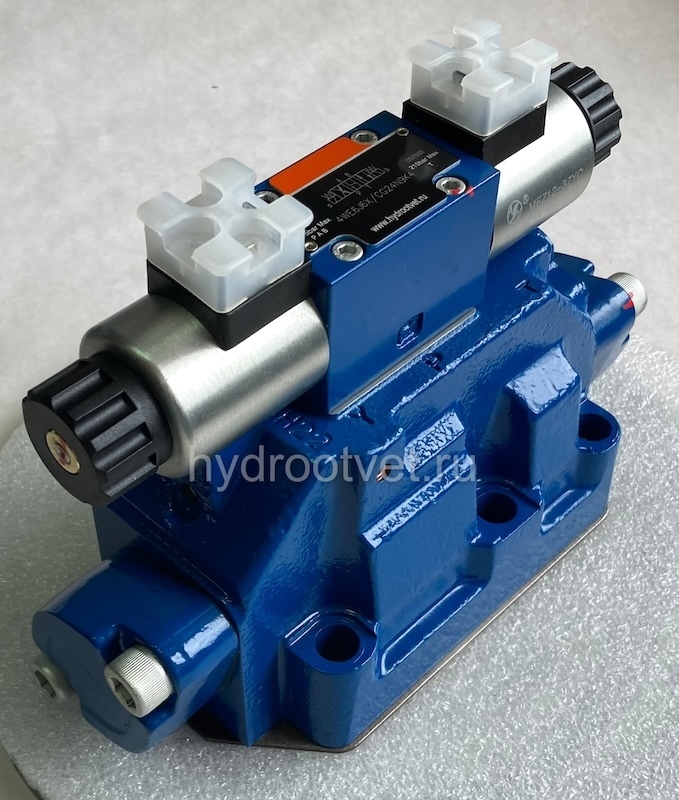 4WEH22R7X/6EG24N9K4 - Гидрораспределитель с электроуправлением Ду25 схема R (94), напряжение G24, каналы управления X и Y - внешние