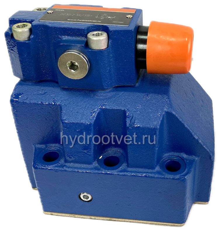 DZ30-2-5X/100Y - Клапан последовательности непрямого действия Ду32, с обратным клапаном с давлением регулировки до 100 бар, каналы управления Y - внешний