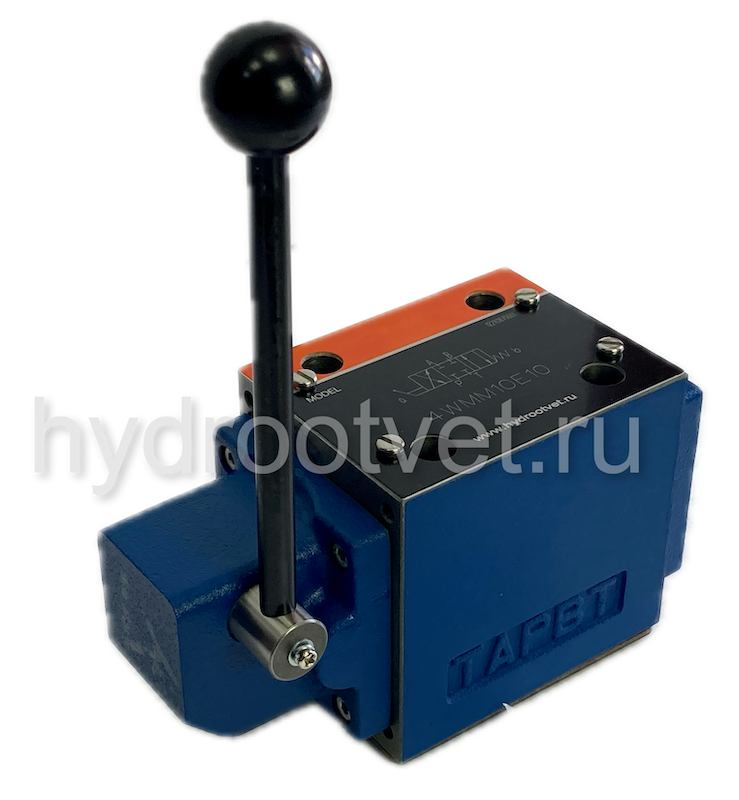 3WMM10A10/F - Гидрораспределитель Ду 10 с ручным управлением, схема A (573), возврат - F = фиксатор