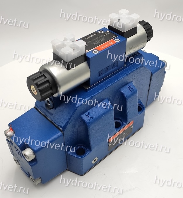 H-4WEH25G6X/6EG24N9K4 - Гидрораспределитель с электроуправлением Ду25 схема G (64), напряжение G24, каналы управления X и Y - внешние