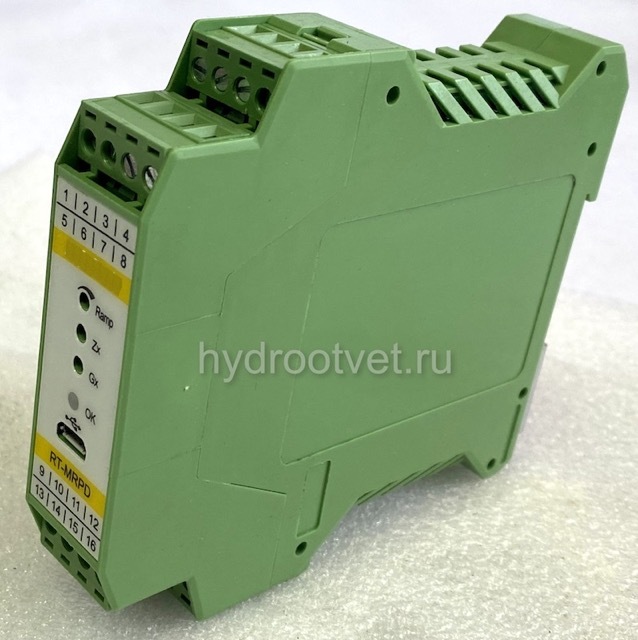 RT-MRPD1-100-30/A1 - Электронный усилитель внешний для управления клапаном - пропорциональный клапан давления DBETR-1X, сигнал 0-10В