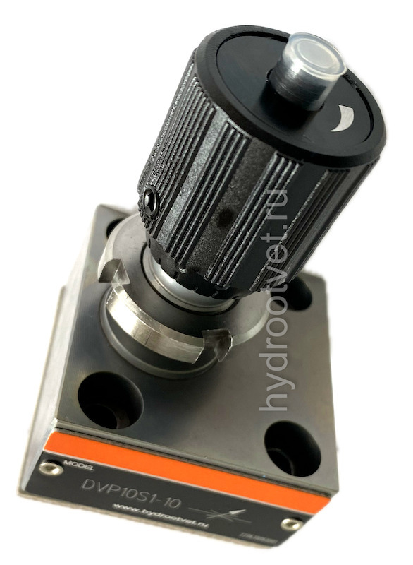 DRVP8-1-10 - Дроссель с обратным клапаном на плиту c рукояткой, Ду8