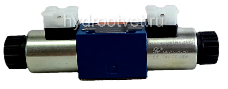 4WE6H61/CG12N9K4 - Гидрораспределитель золотниковый Ду 6 с электроуправлением, схема H (14), электроуправление G12, возврат - пружинный