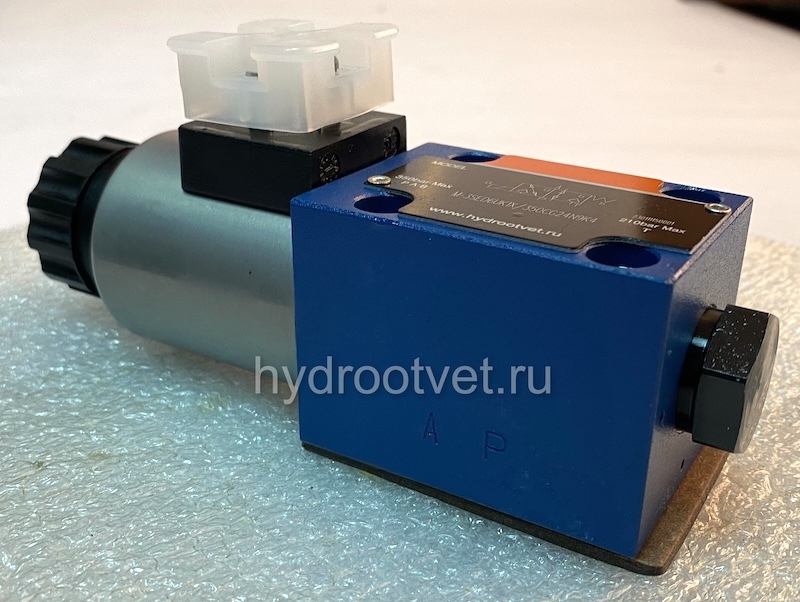 M-4SED6D1X/350CG24N9K4/V - Гидрораспределитель седельного типа Ду 6 с электроуправлением (на 350 бар), схема D, уплотнение V = FKM