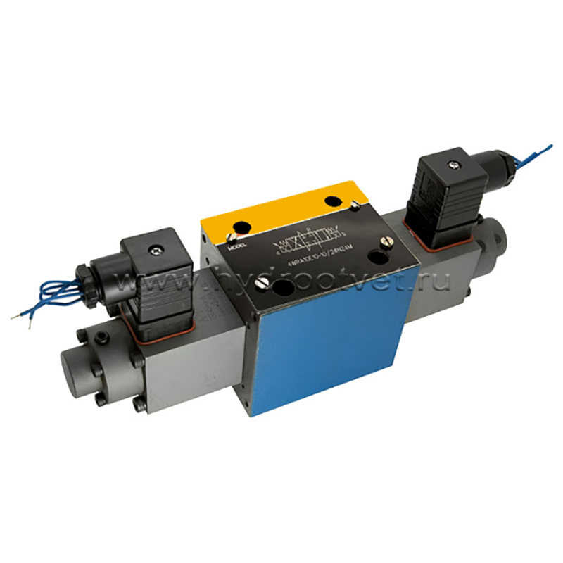 4WRA10WA30-2X/G24K4/V - Пропорциональный распределитель без встроенного электронного усилителя Ду10, номинальный расход 30 л/мин, схема WA