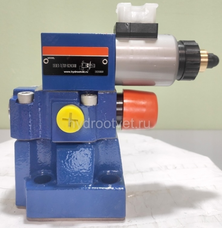 DBEM10-7X/200YG24K4V - Пропорциональный предохранительный клапан без усилителя, Ду10, регулировка давления до 200 бар, сигнал управления 1600 мА