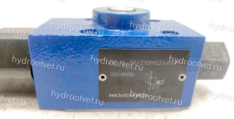 DRE6-1X/210MG24K4M - Пропорциональный редукционный клапан Ду6, давление регулировки до 210 бар, монтаж - на плиту