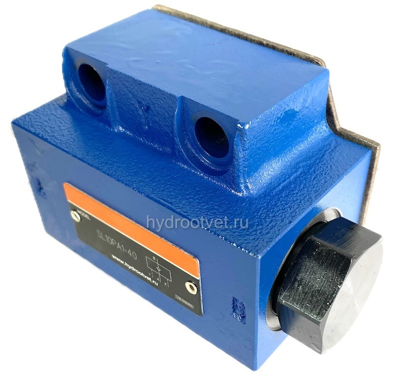 SV10PB1-40 - Гидрозамок для монтажа на плиту Ду10, дренаж - P = нет, В = без предварительного открытия, давление открытия 1,5 бар