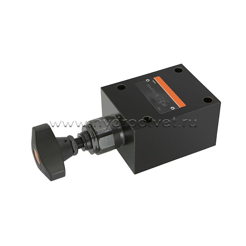 DBDH10P1X/200 - Предохранительный клапан прямого управления Ду10, давление регулировки до 200 бар, тип монтажа - на плиту, элемент регулировки H = рукоятка