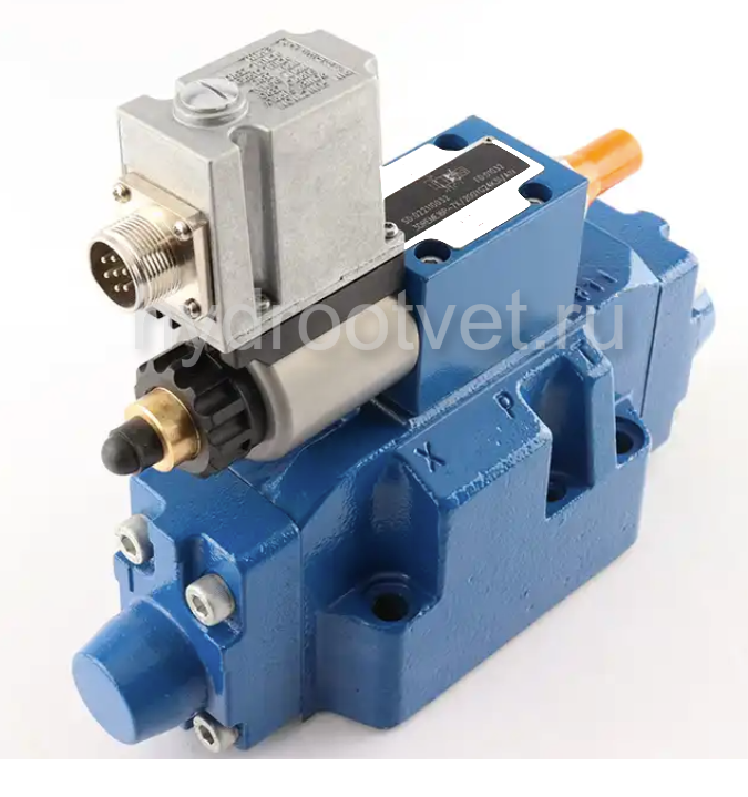 3DREME16P-6X/200YG24K31/A1V - Пропорциональный трехлинейный редукционный клапан со встроенным усилителем (OBE) и предохранительным клапаном, Ду16, давление регулировки до 200 бар, уплотнение V = FKM, сигнал управления A1 = 0–10 В