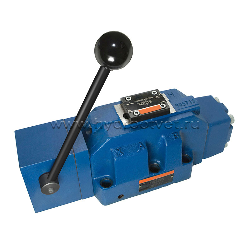 H-4WMM32G5X/ - Гидрораспределитель Ду32 с ручным управлением, схема G (64), возврат - пружинный