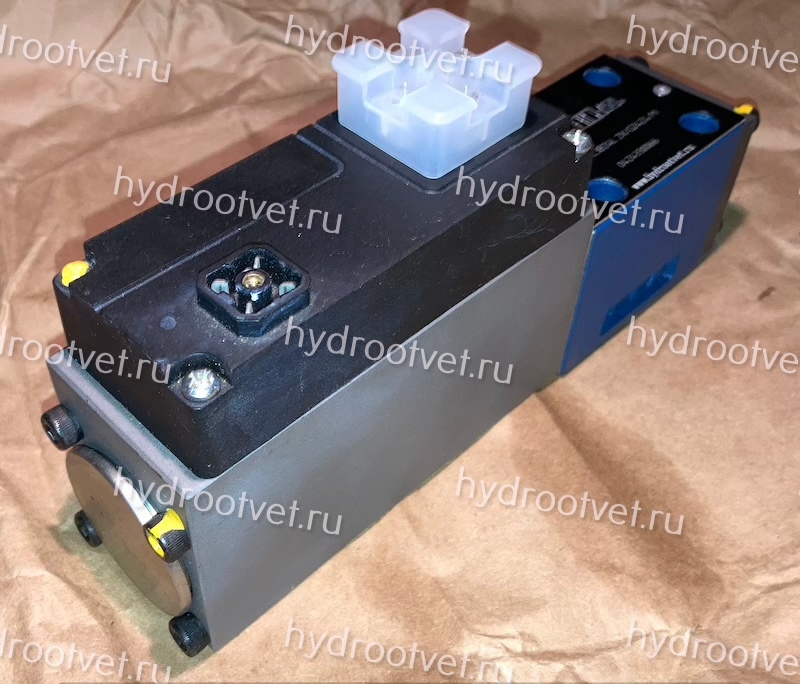 4WRPH6C3B24L–2X/G24Z4/M - Сервораспределитель Ду6 с обратной связью по положению золотника без усилителя, номинальный расход 24 л/мин, характеристика L - линейная, схема C3